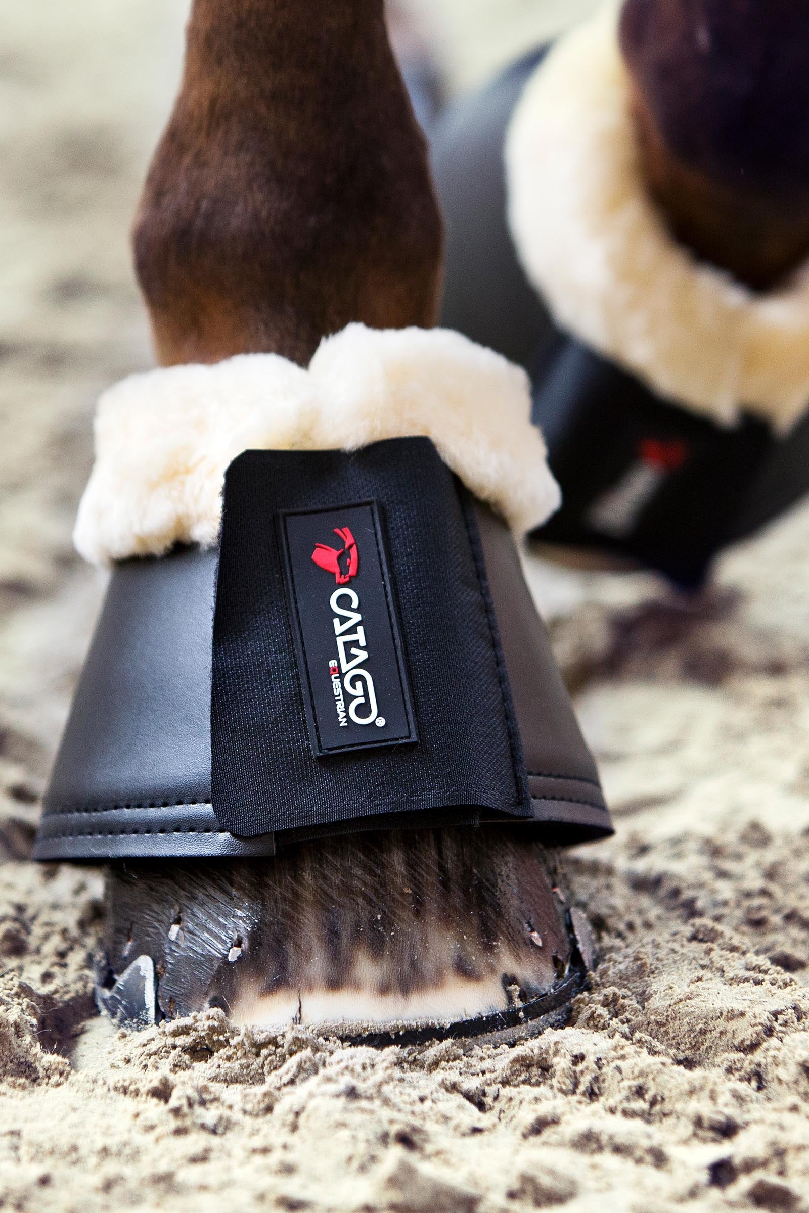 Catago Merino Bell Boots Leg Protection & Hoof Protection for Horses