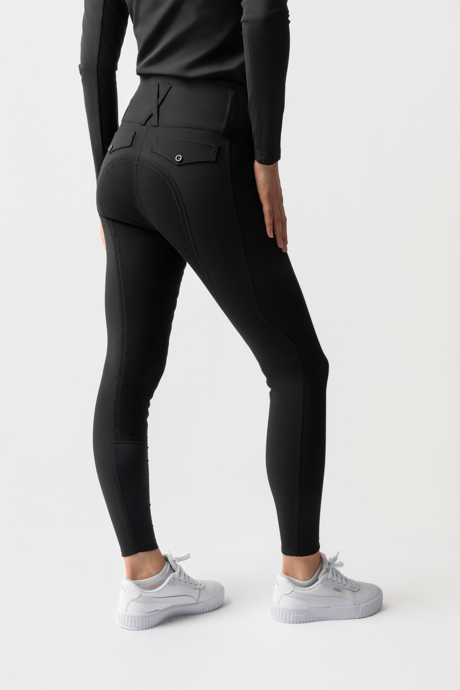 Horze Leonie Damen-Vollbesatzreithose aus veganem Wildleder Womens Breeches