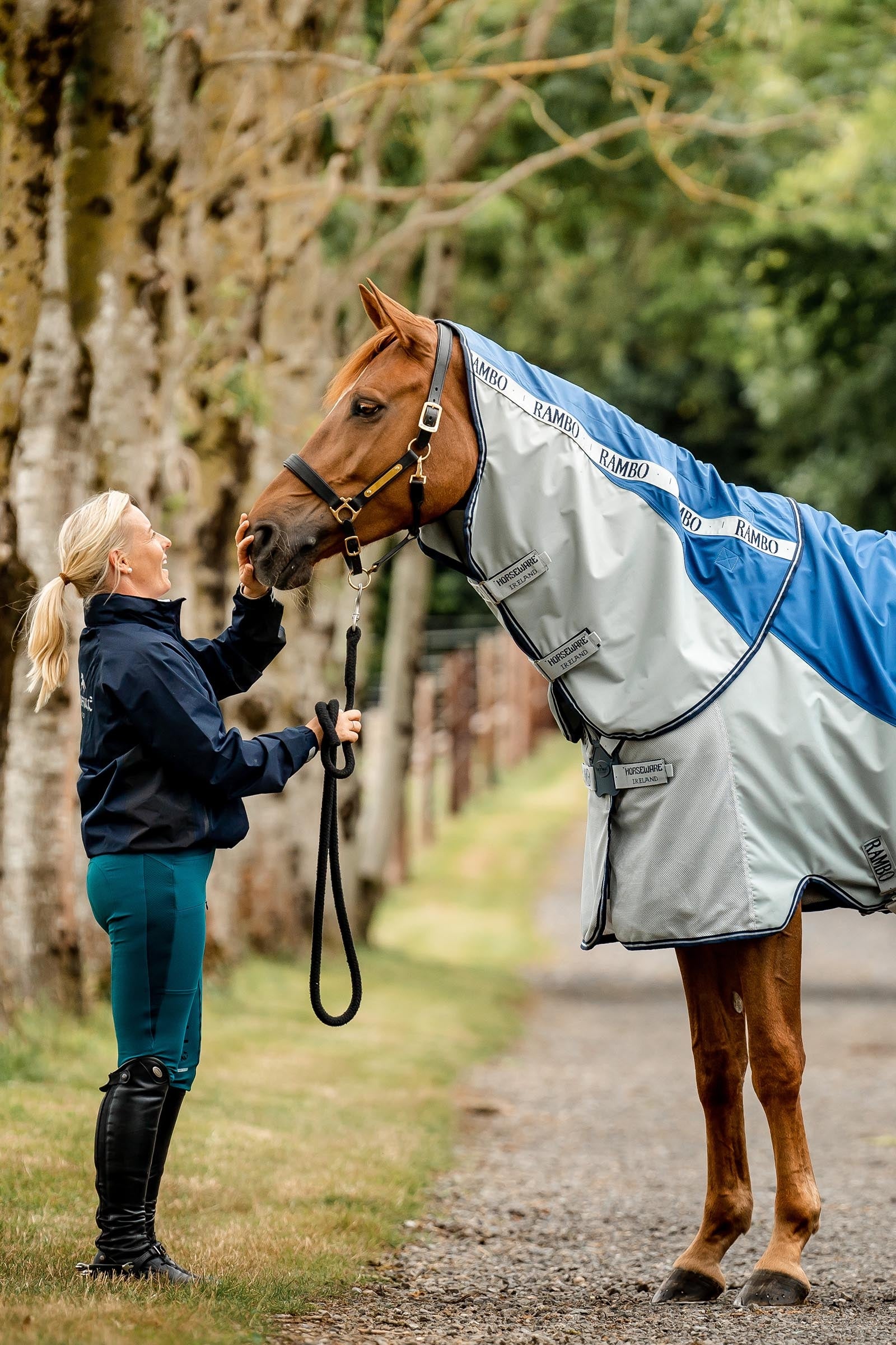 Horseware Rambo Autumn Series Turnout Rug With Liner (0g / 100g) Horse Rugs