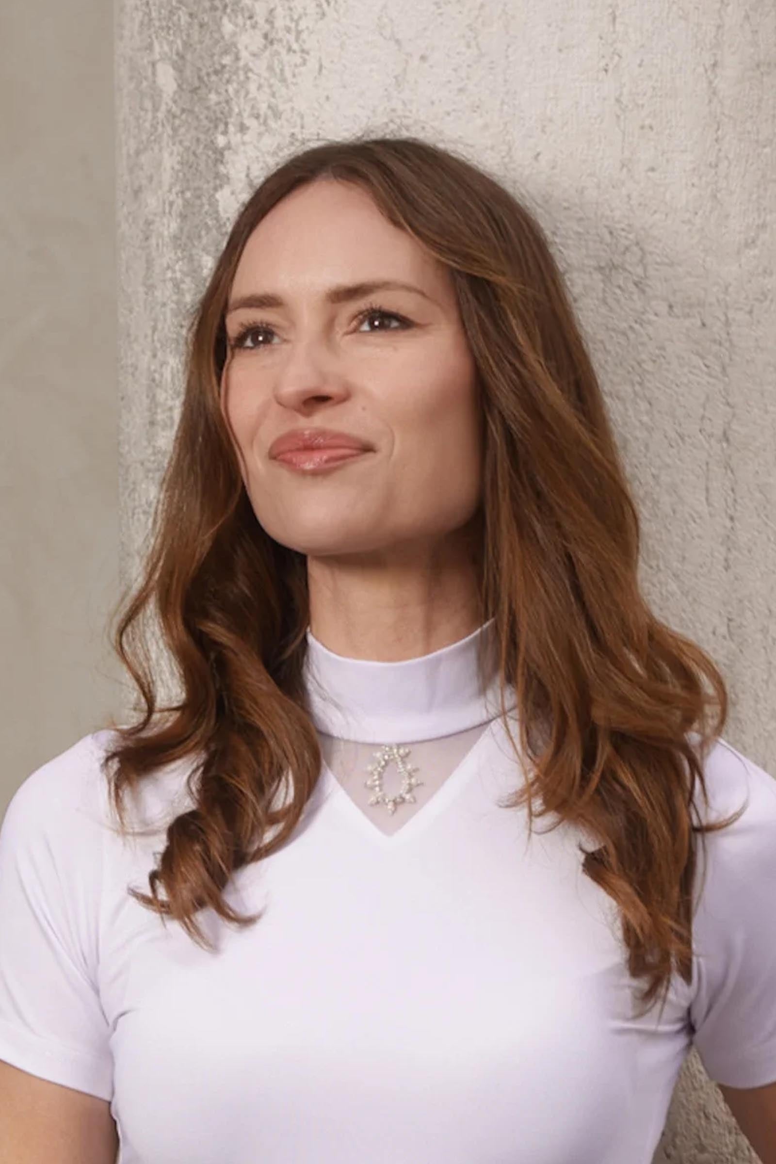 Cavalliera Riding Show Shirt Crystal Drop, Women's Long Sleeve Women’s Riding Clothing