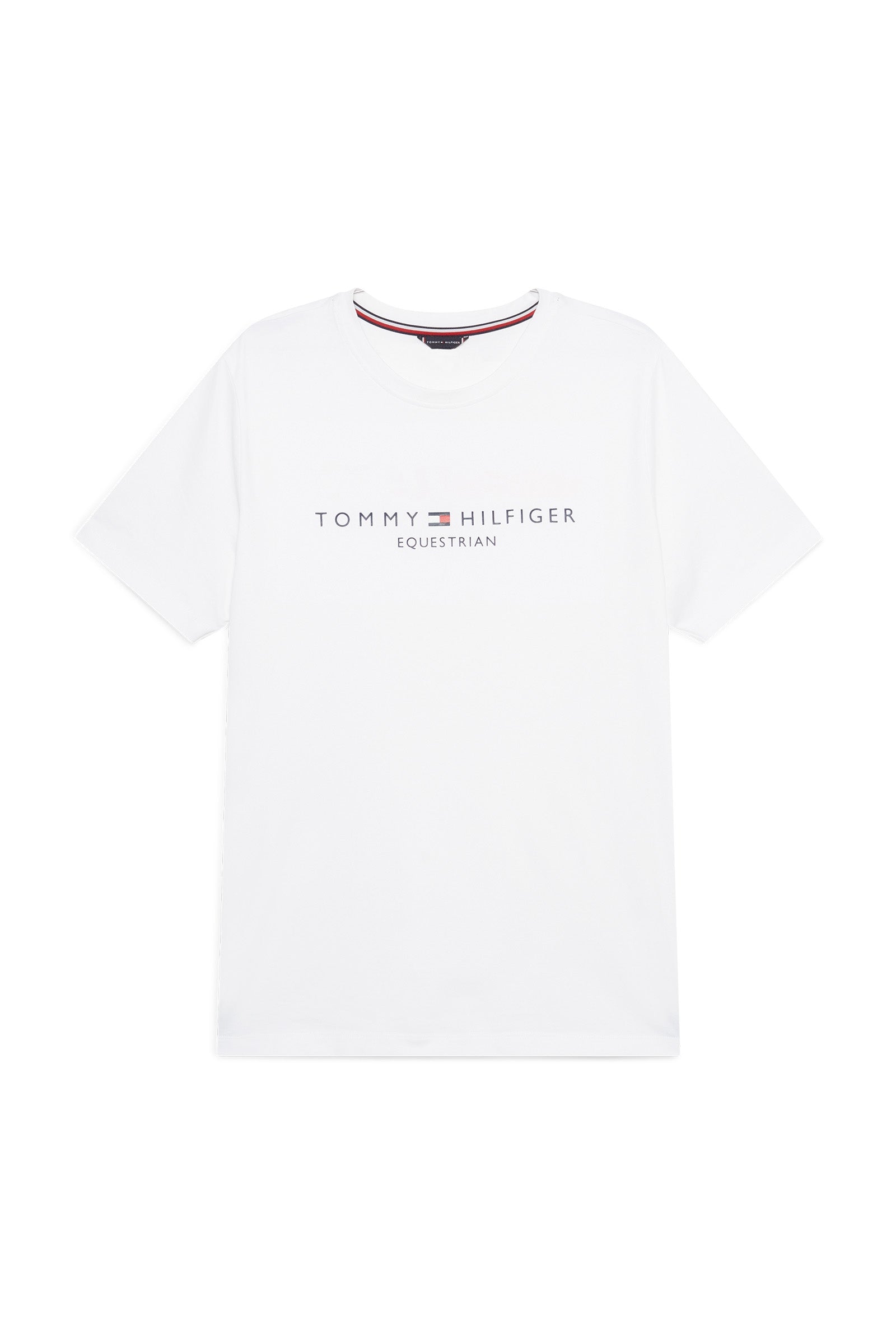 Tommy Hilfiger Equestrian Williamsburg T-Shirt mit Motiv und kurzen Ärmeln Herren Reitbekleidung