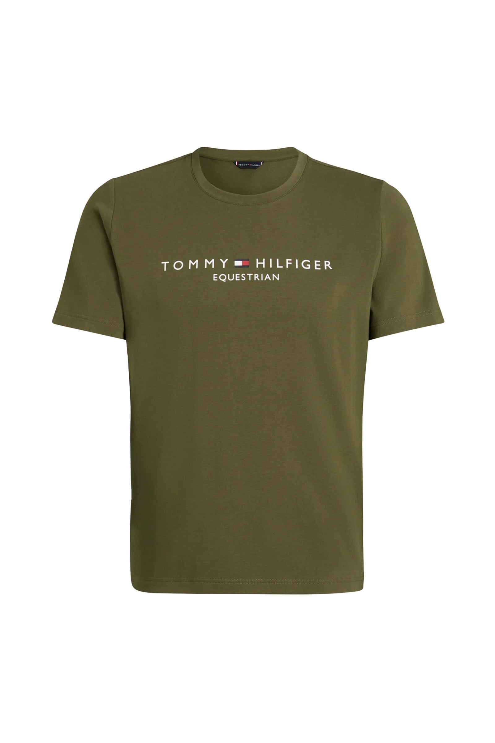 Tommy Hilfiger Equestrian Williamsburg T-Shirt mit Motiv und kurzen Ärmeln Herren Reitbekleidung