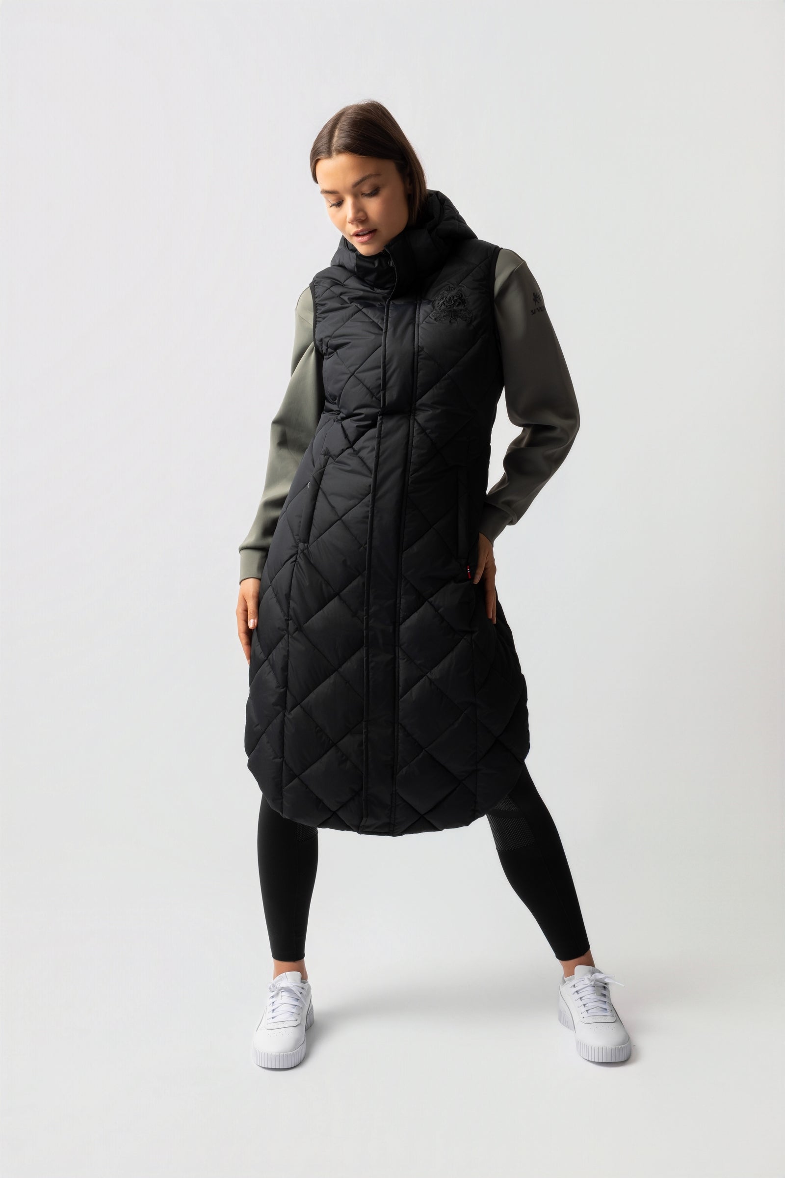 B Vertigo Gem Damen lange gefütterte Reitweste Damen Reitbekleidung