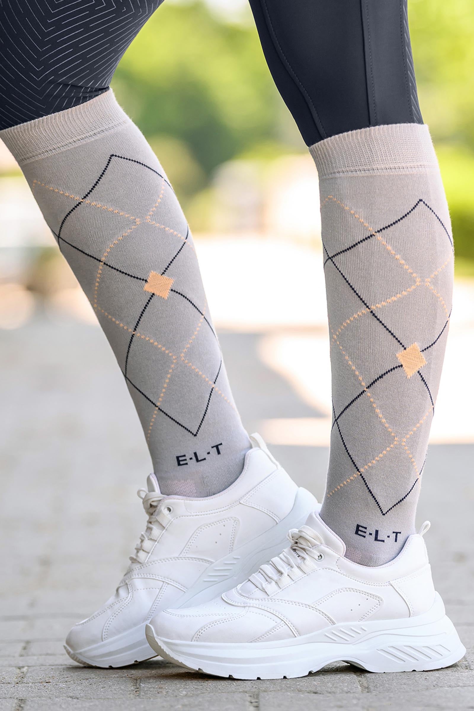 ELT Argyle Breathable Riding Socks Socks