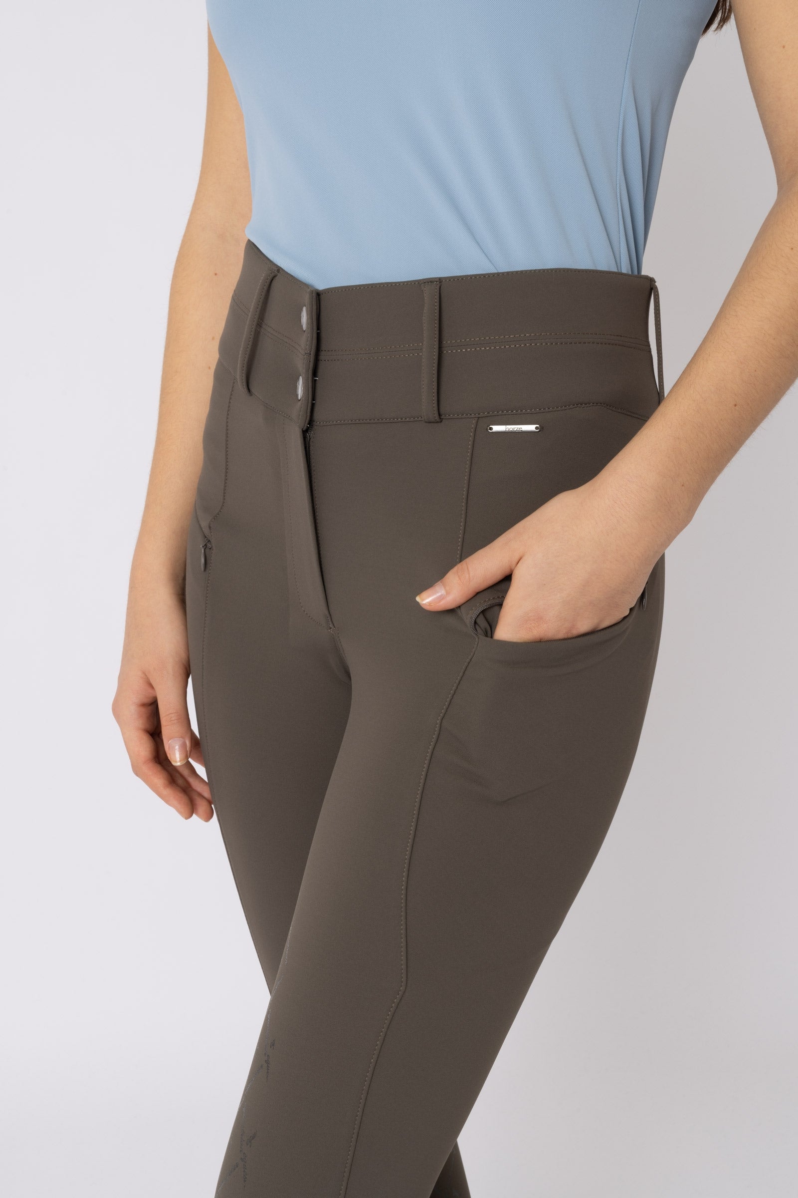 Horze Sophie Women's High Waist Full Grip Breeches Womens Breeches