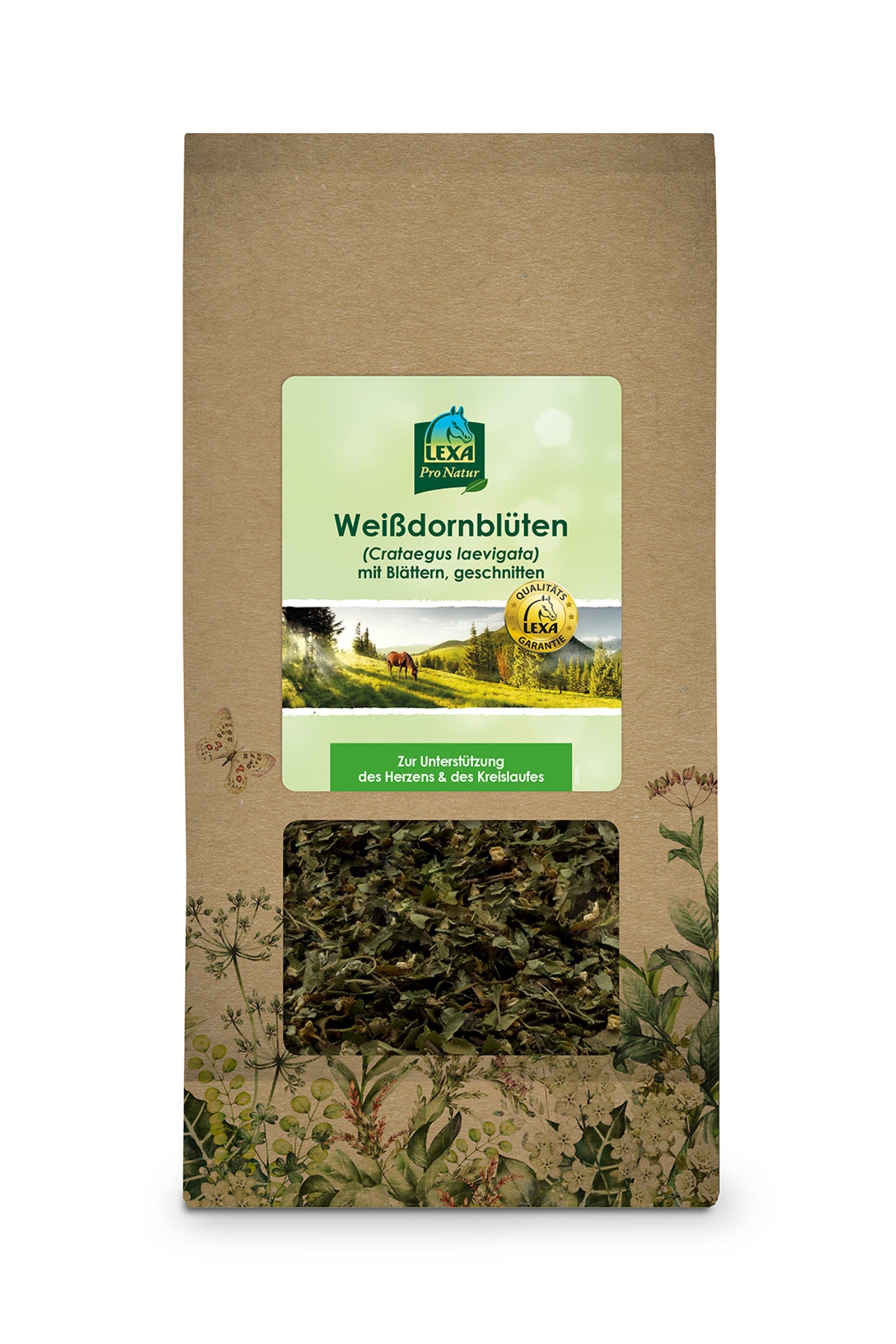 Lexa LEXA Weißdornblüten mit Blättern, 1kg Horse Feed & Nutrition