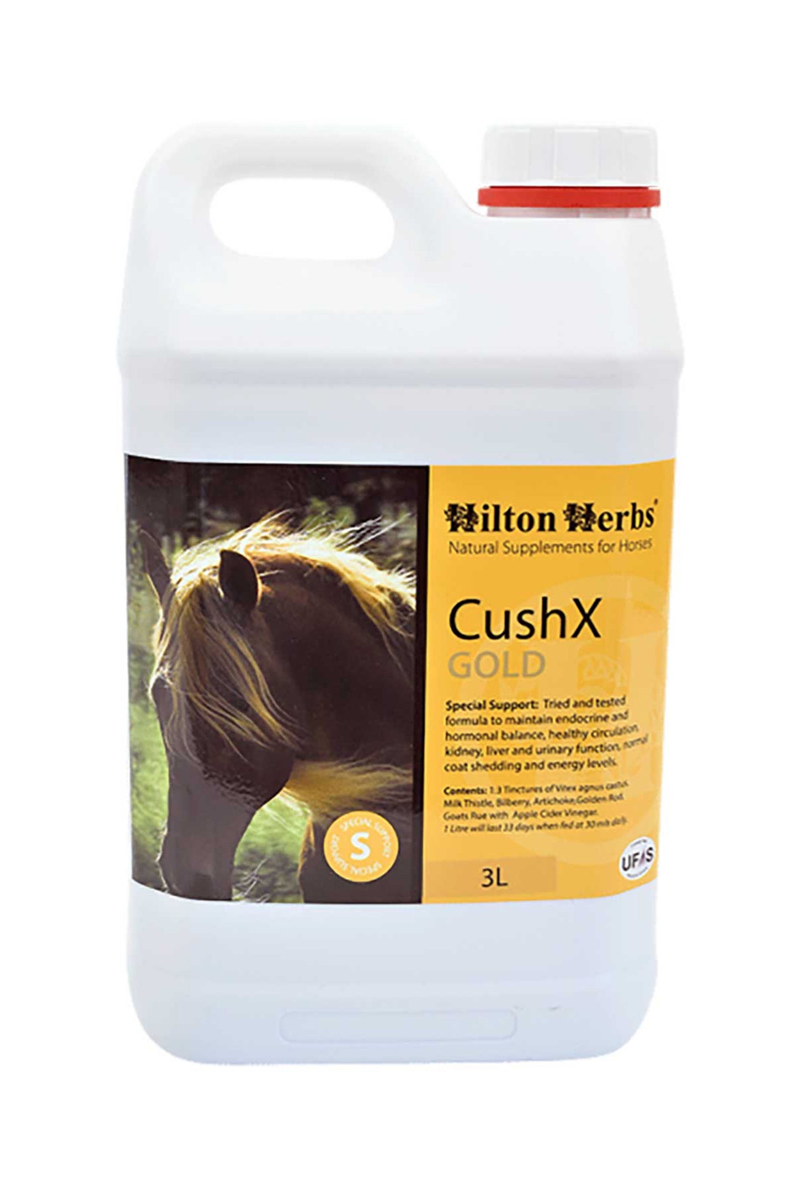 Hilton Herbs Cush X GOLD Unterstützt das endokrine System, 3 L Horse Feed & Nutrition