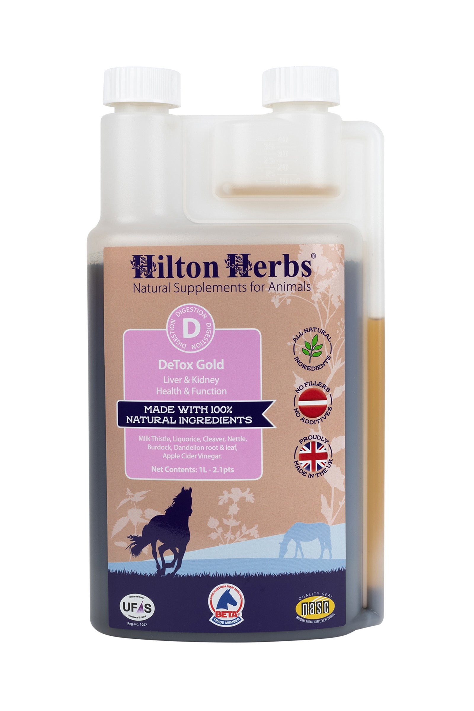 Hilton Herbs HiltonHerbs Detox Gold 1 Liter Horse Feed & Nutrition