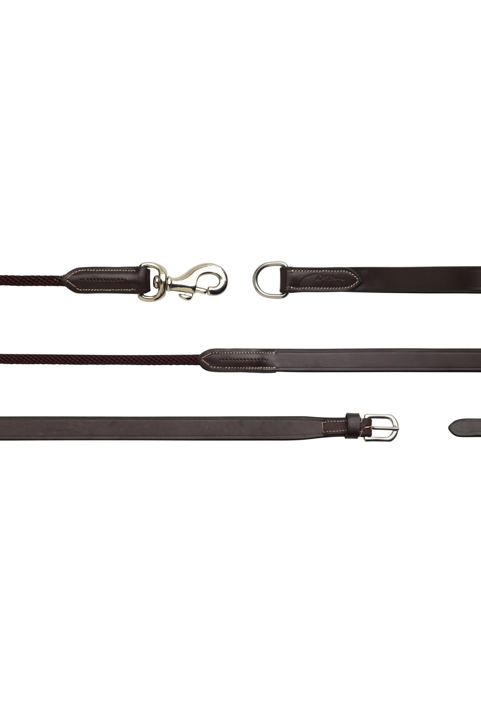 Dy'on Working Ausbindezügel Leder/Nylon 16 mm Trensenzäume & Zügel