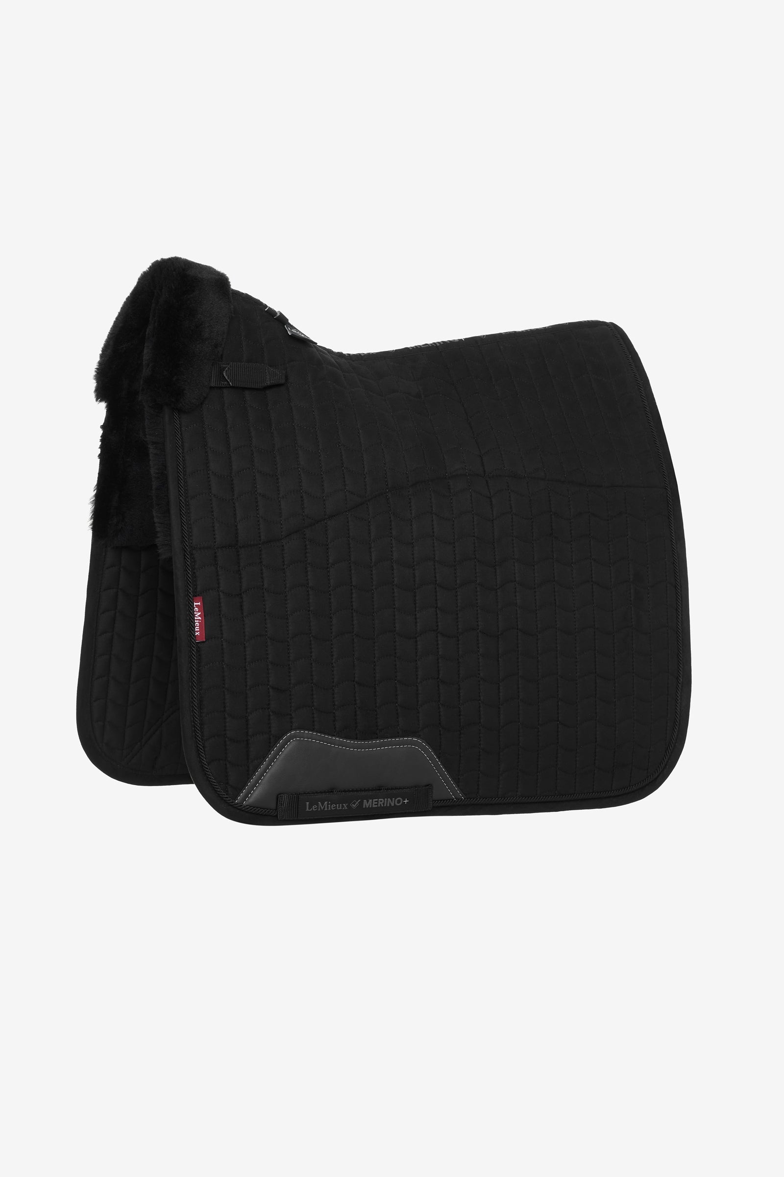 LeMieux Merino+ Dressurschabracke mit Wildleder-Effekt, halb gefüttert Schabracken