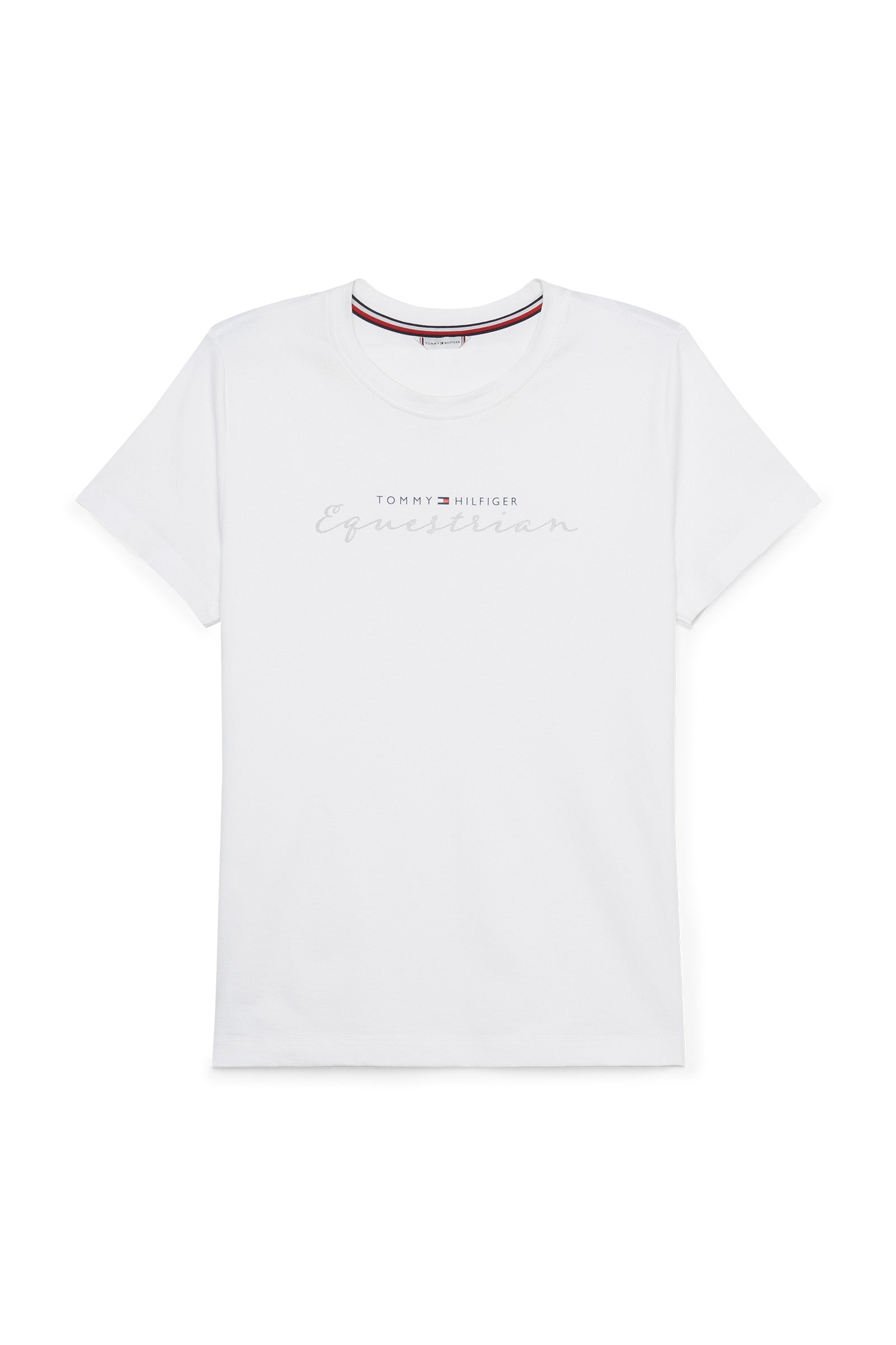 Tommy Hilfiger Equestrian Brooklyn Kurzarm-T-Shirt mit Motiv Damen Reitbekleidung