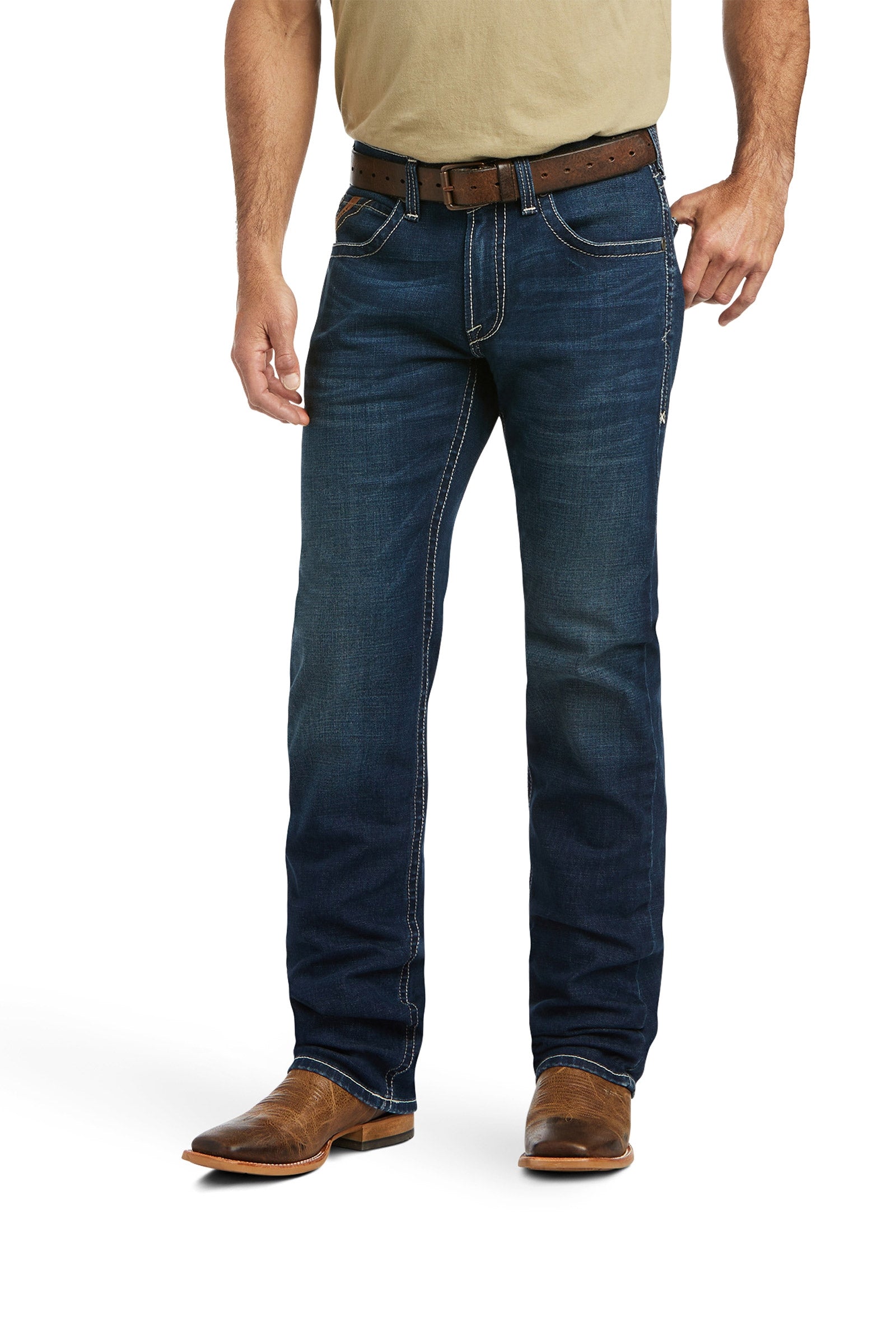 Ariat M5 Straight Stretch Remming Stackable Straight Leg Jeans Herren Reitbekleidung