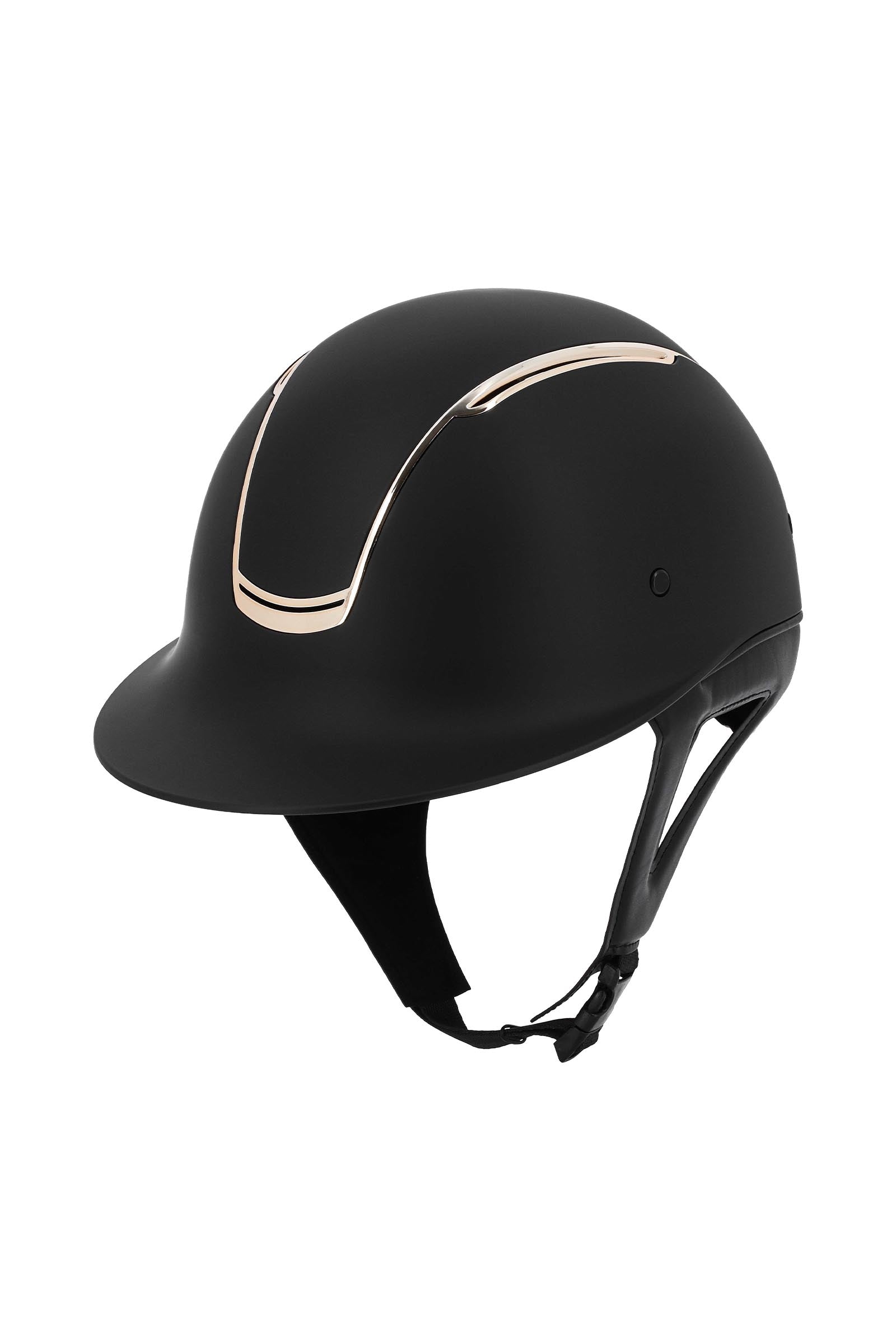 Equi Theme EQUITHÈME Soazy Helmet, Wide Visor With Rose Gold Chrome Insert Safety Equipment