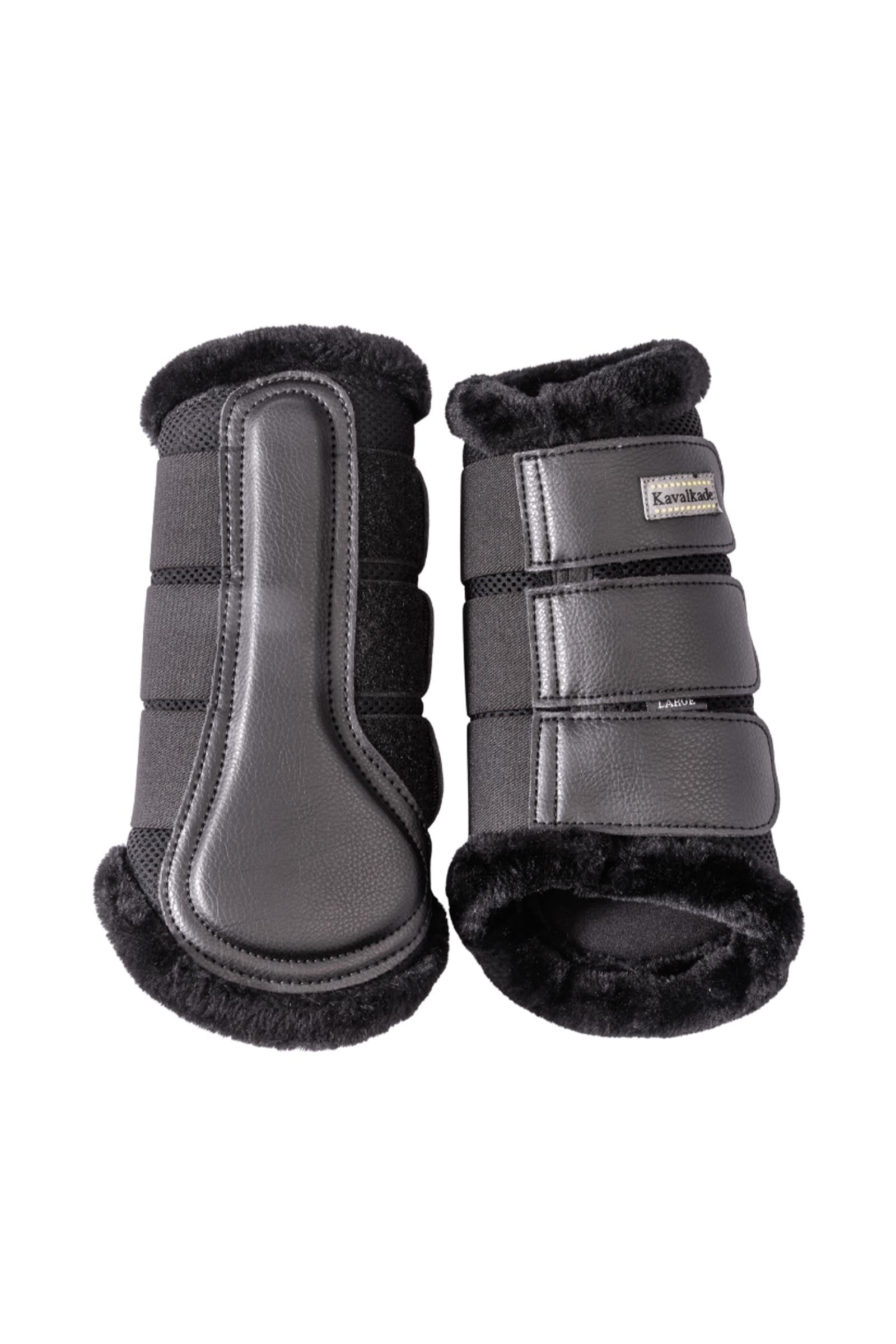 Kavalkade Anatomic Mesh Gamaschen mit Kunstfell Leg & Hoof Protection