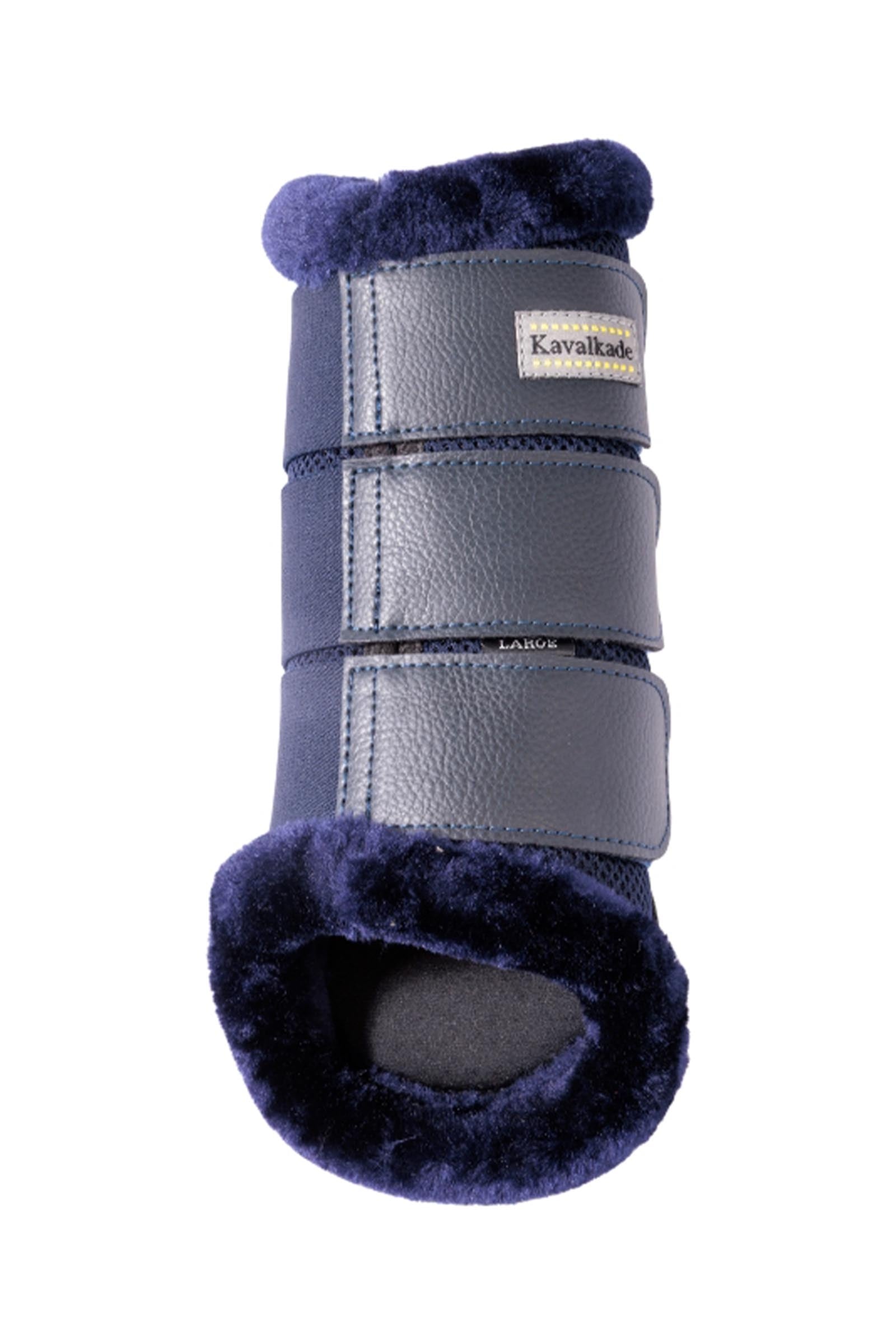 Kavalkade Anatomic Mesh Tendon Boots With Faux Fur Leg Protection & Hoof Protection for Horses