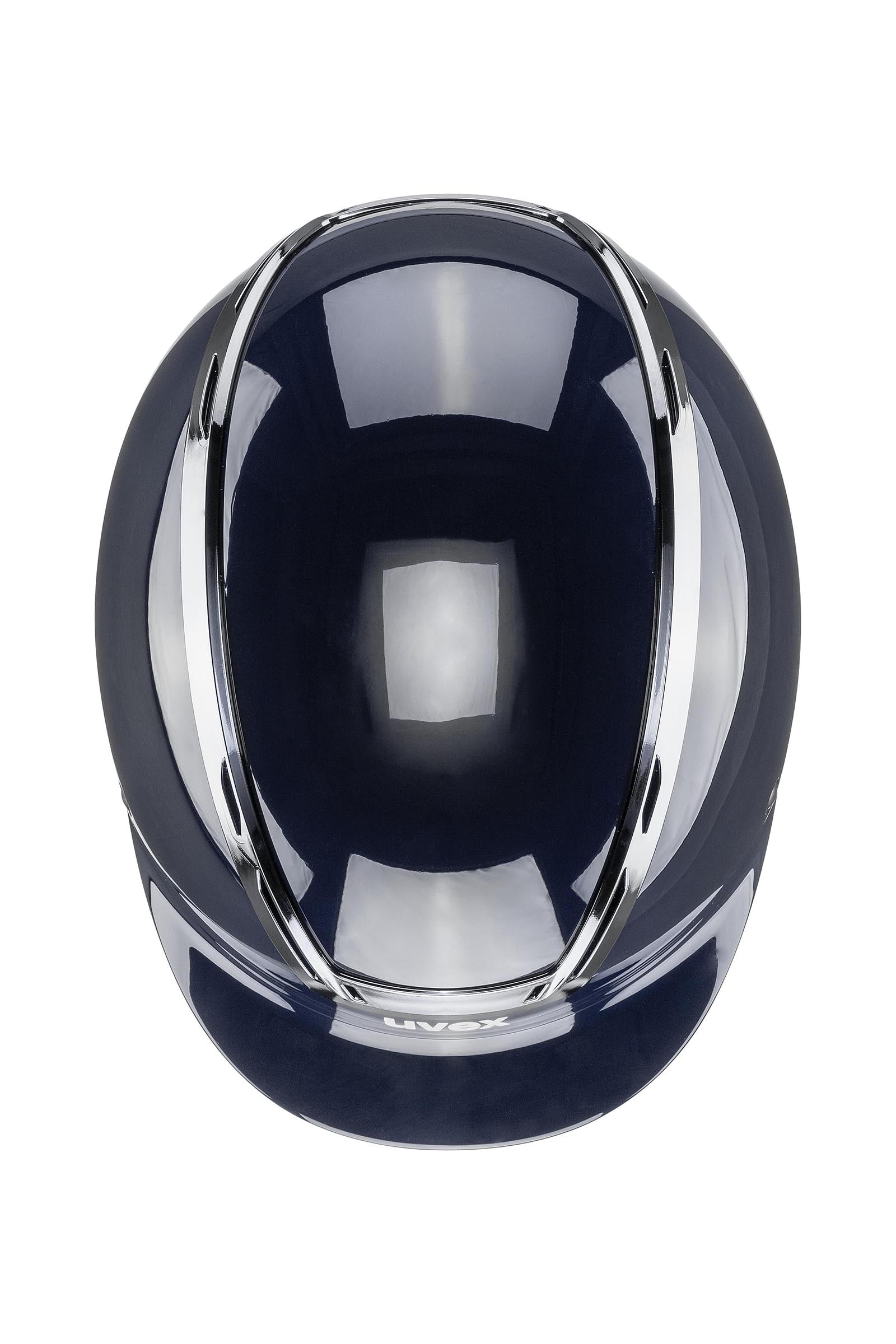 Uvex Exxeed Shiny Chrome Riding Helmet Safety Equipment