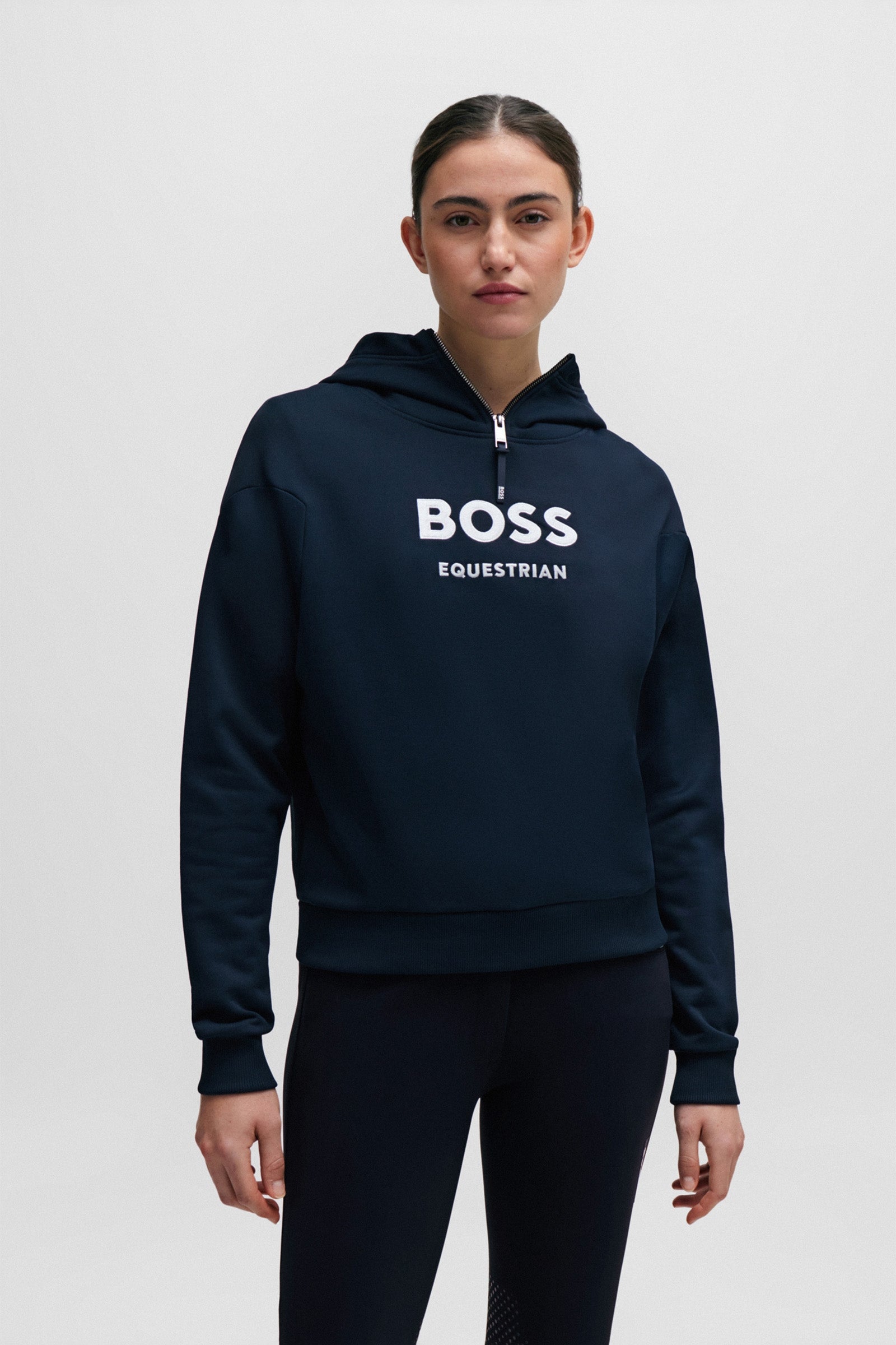 Boss Faye Logo Zip Hoodie Women’s Riding Clothing