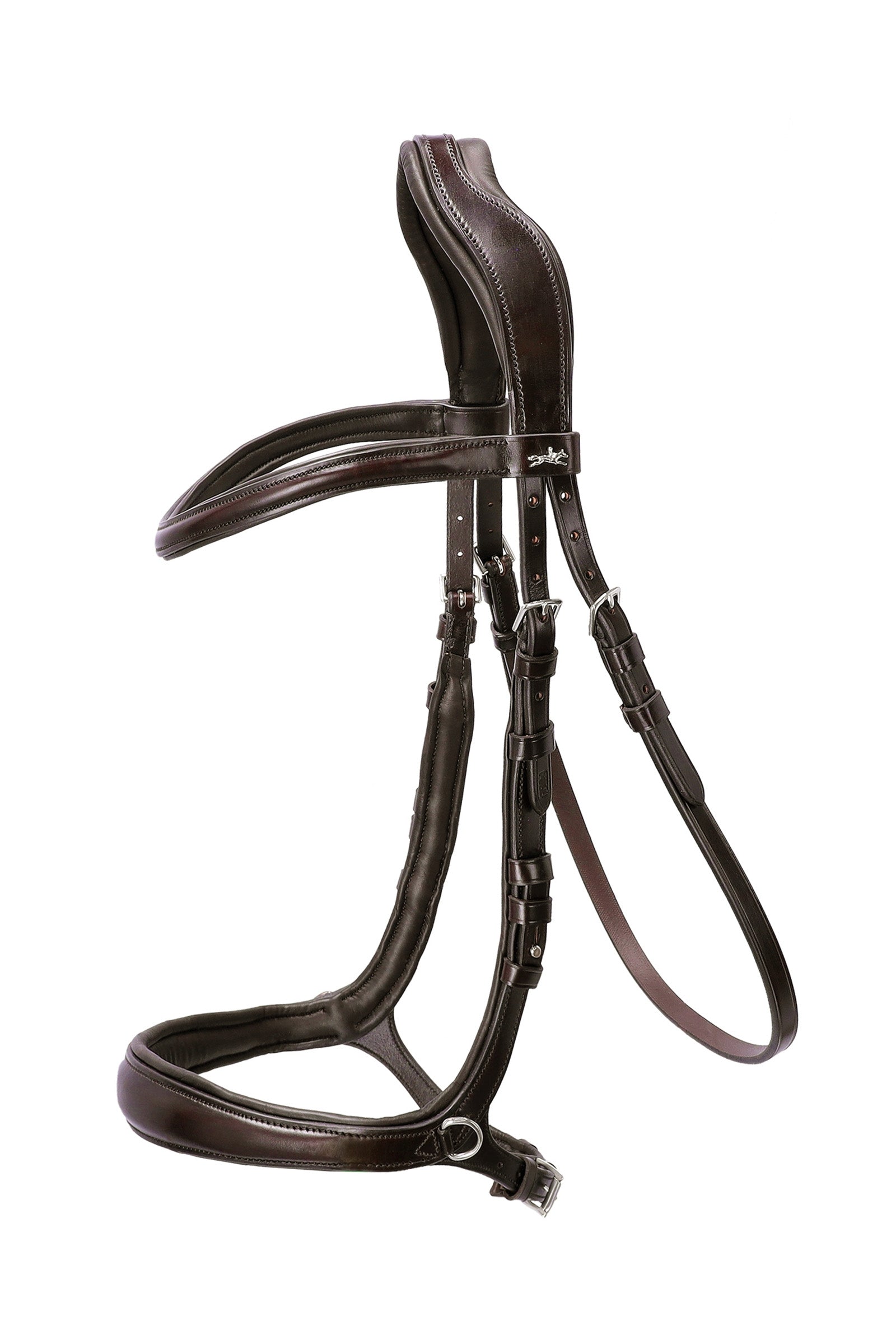 Equitus Theta 3in1 Trense Dark Brown/Silver V – horze