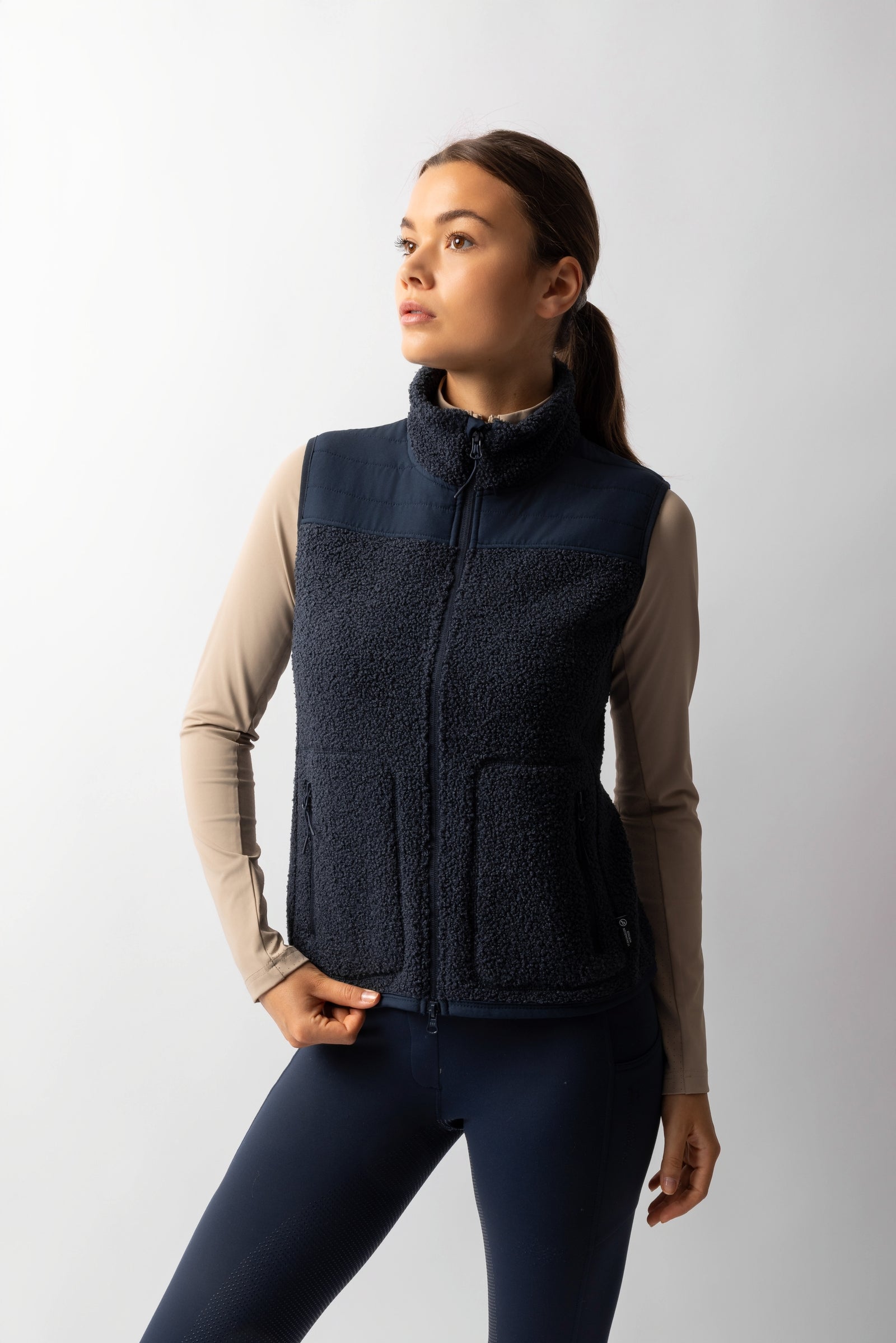 Horze Adira Damen Teddyfleece-Weste Damen Reitbekleidung