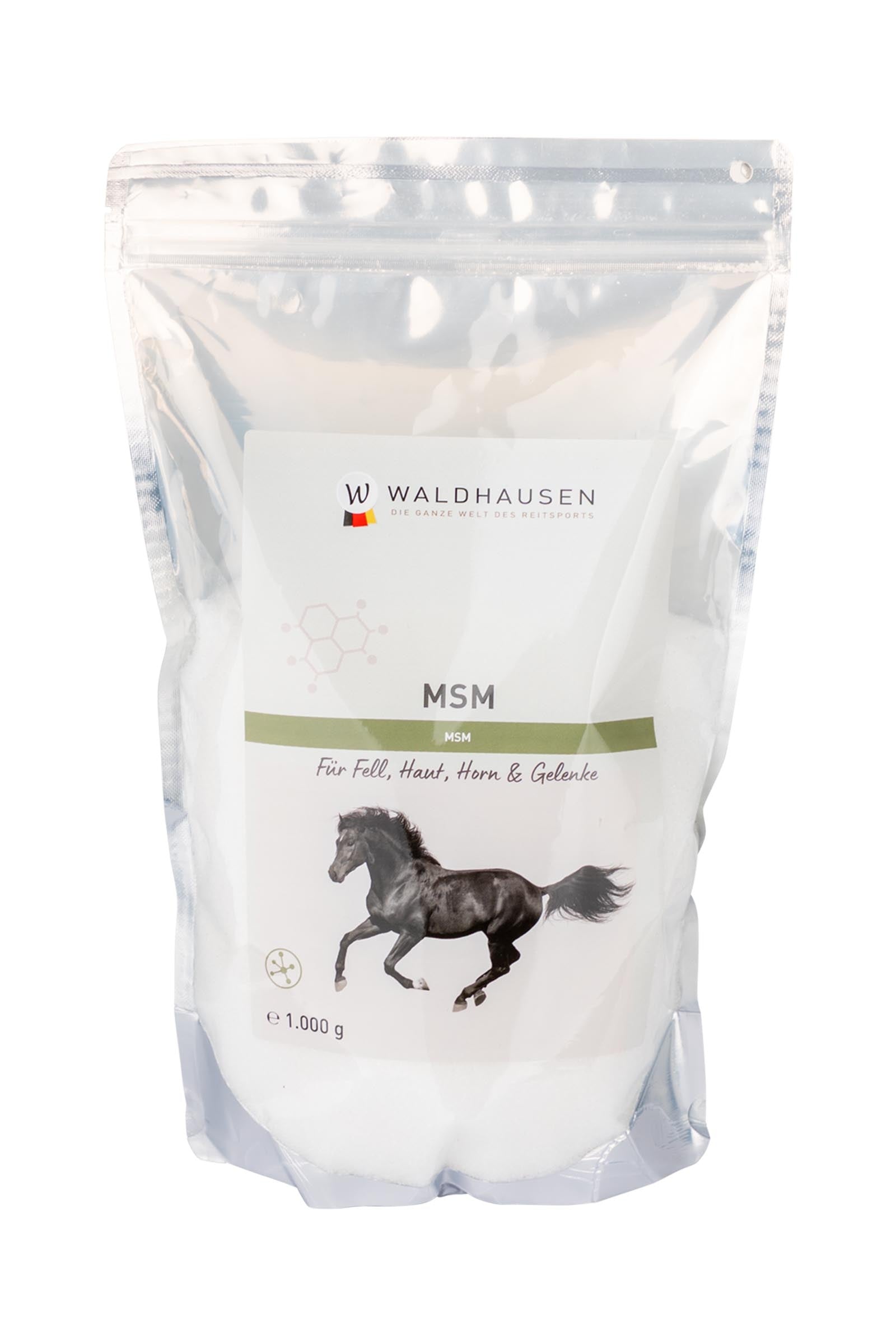 Waldhausen MSM - für Fell, Haut, Hufe und Gelenke, 1kg Horse Feed & Nutrition