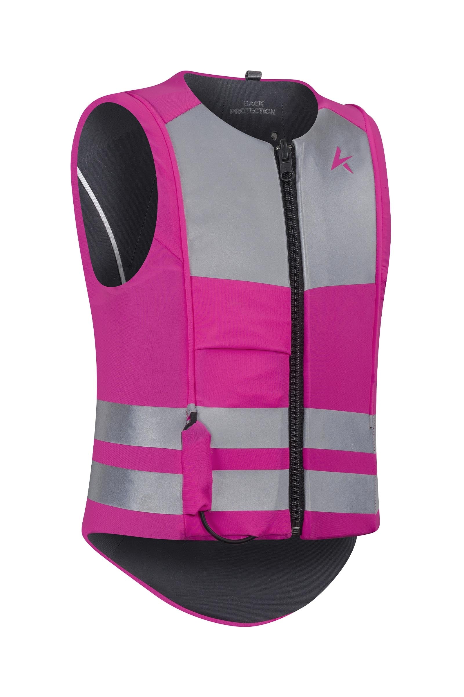 Komperdell High Visibility Junior Ballistic Vest With Back Protector, Reversible Safety Equipment