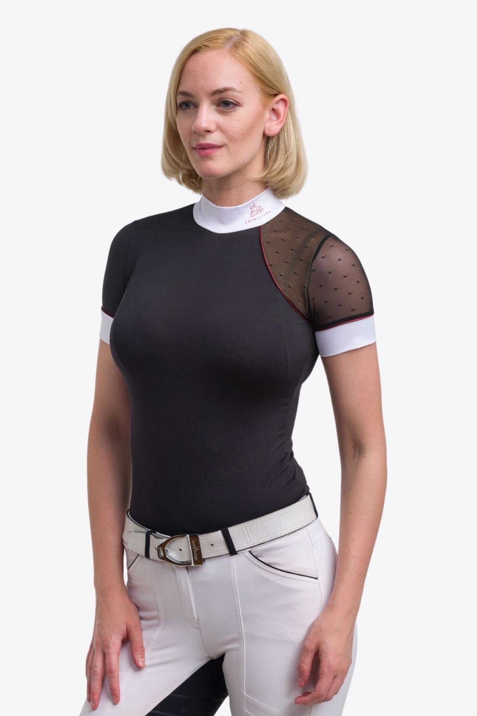 Cavalliera Modern Dame Women´s Riding Show Shirt, Short Sleeve Women’s Riding Clothing