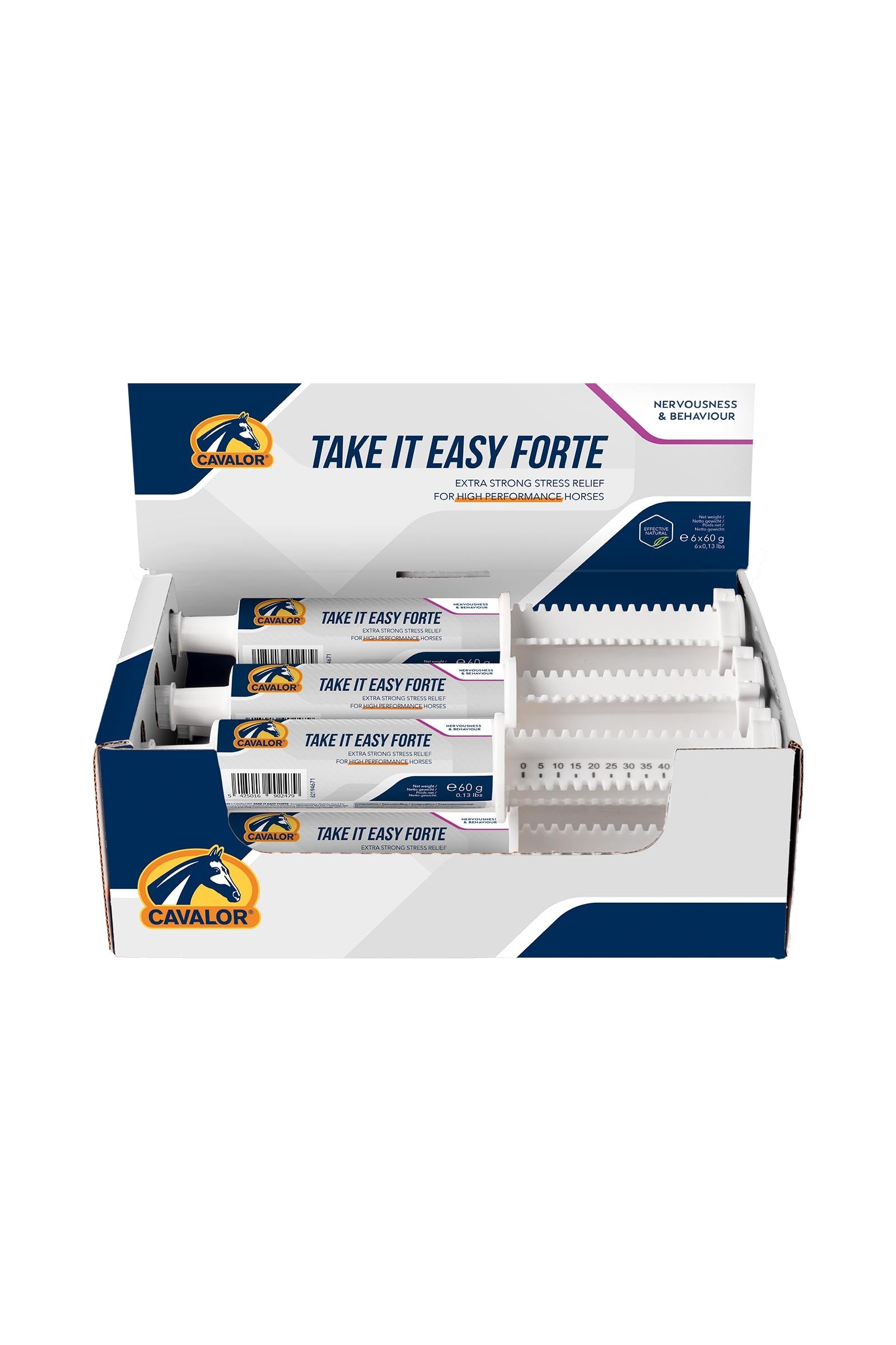 Cavalor Take It Easy Forte, Entspannung, (6 x 60 g) Horse Feed & Nutrition