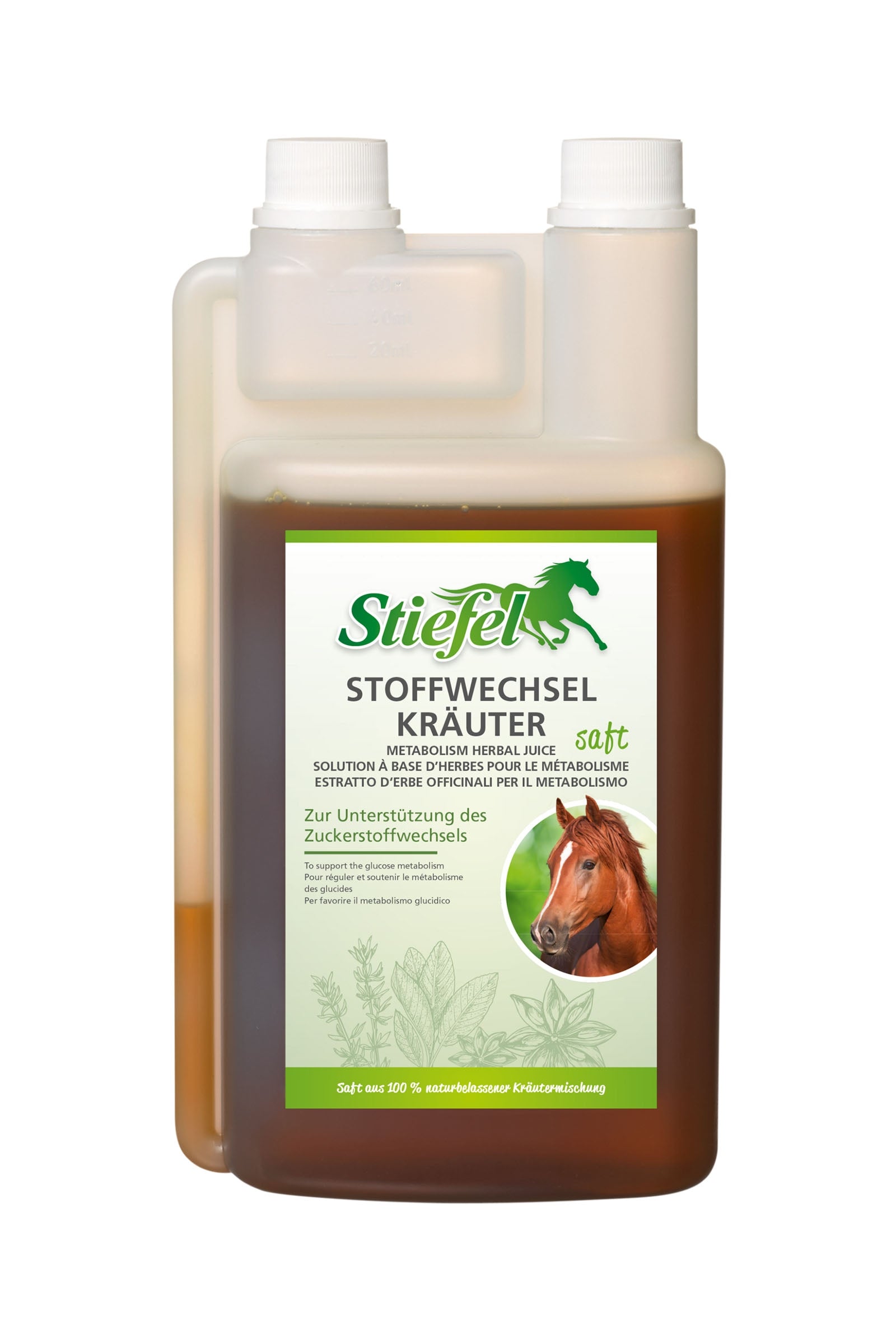 Stiefel Stoffwechselkräuter Saft, 1l Horse Feed & Nutrition