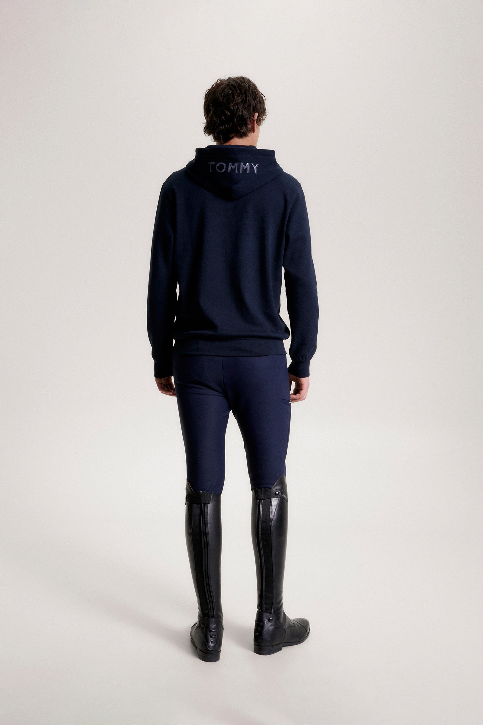 Tommy Hilfiger Equestrian London Logo Fleece Hoodie Mens Riding Clothing