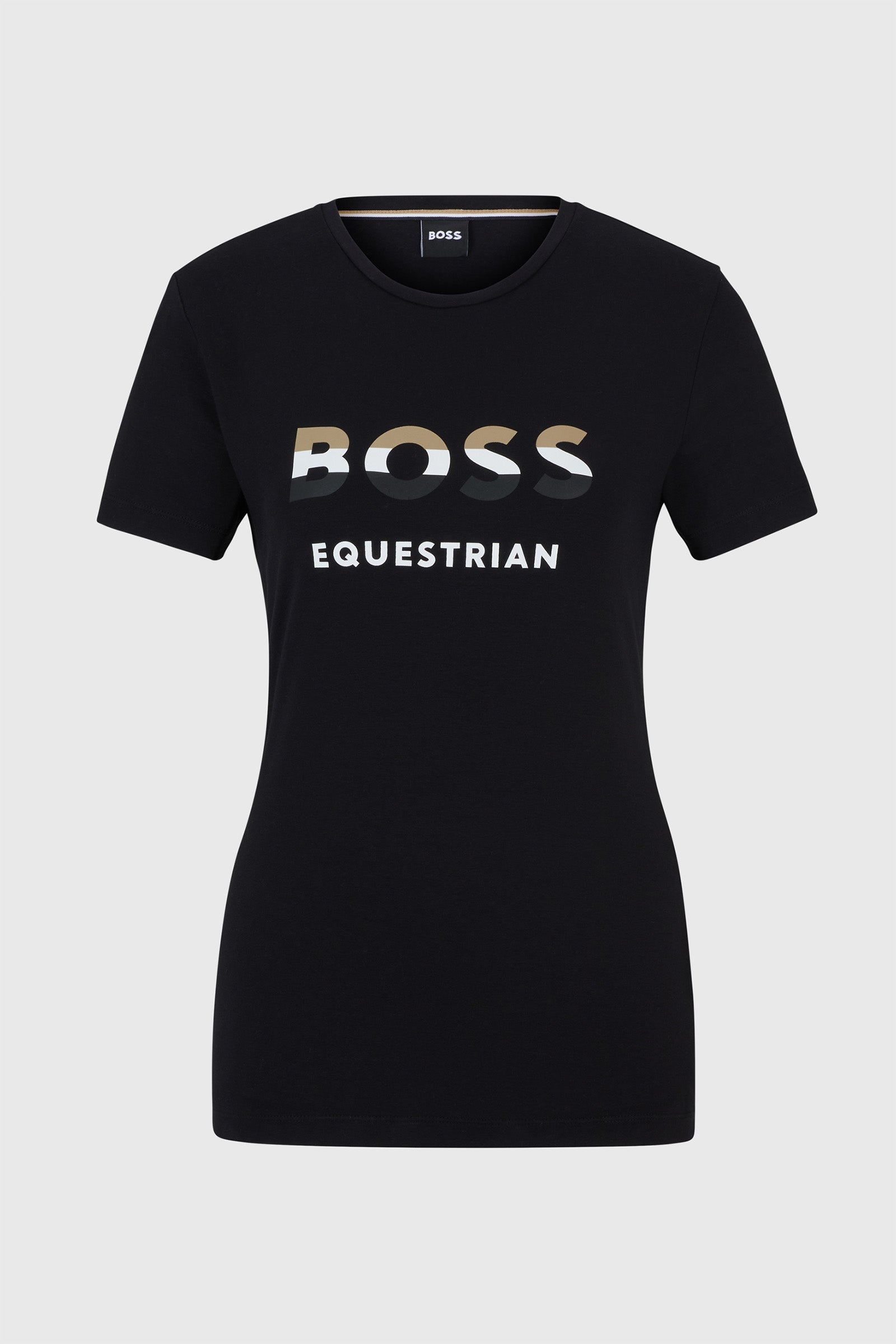 Boss Maya Logo T-Shirt Damen Reitbekleidung