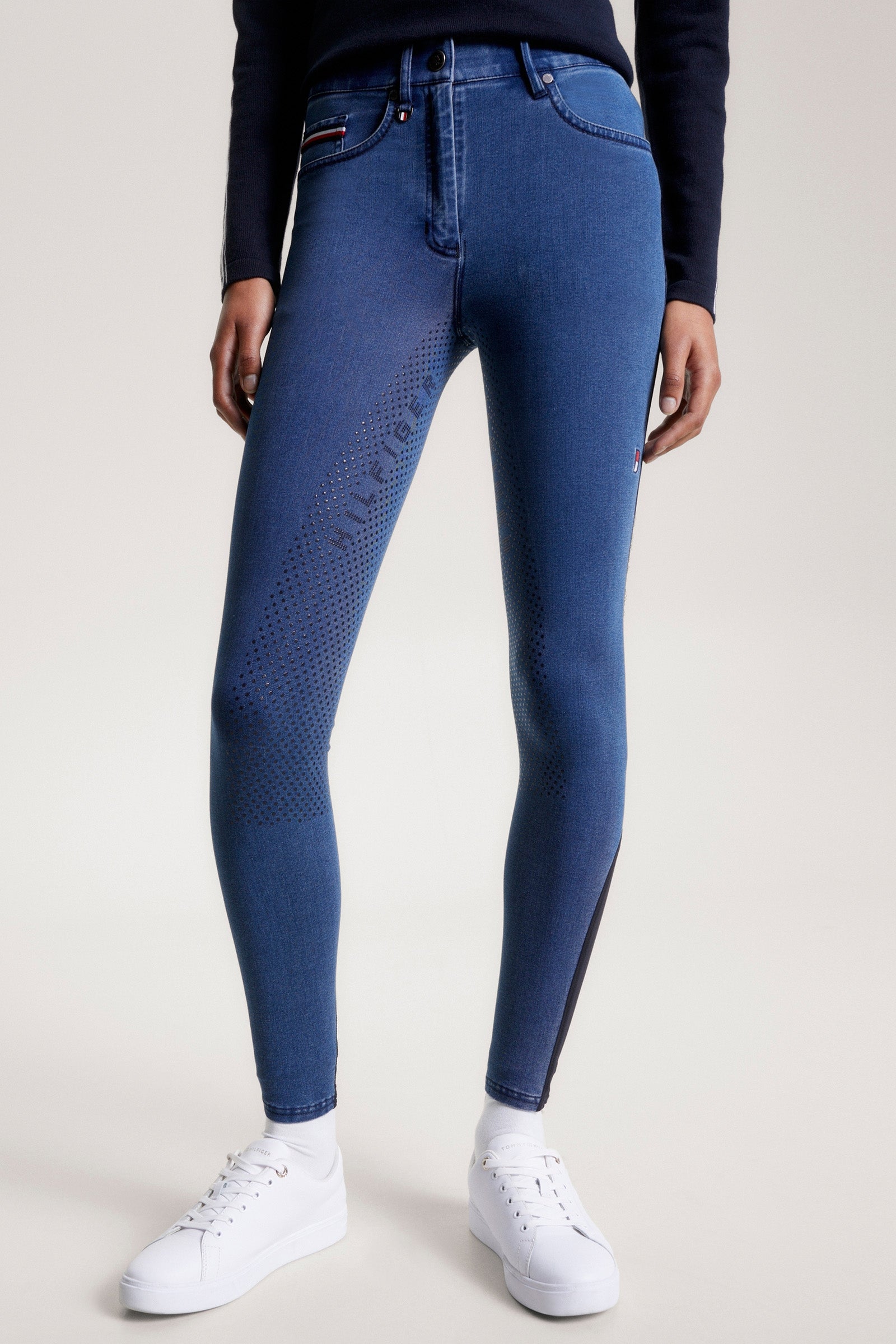 Tommy Hilfiger Equestrian Queens Denim Full Grip Breeches Womens Breeches