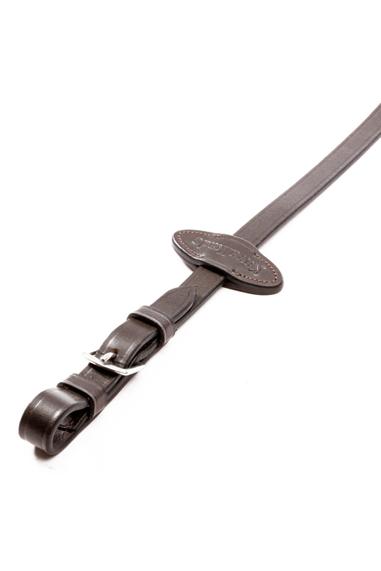 Kavalkade Double Ridge Rubberised Reins With 10 Stops, 16 mm Bridles & Reins