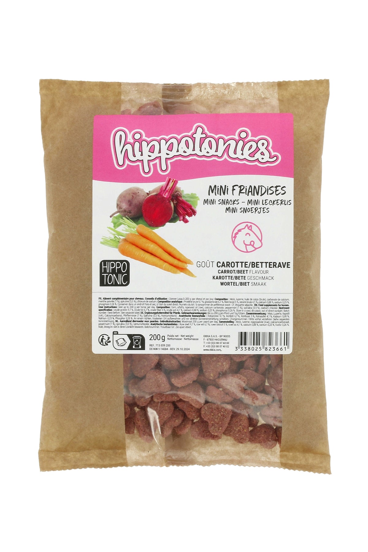 HIPPOTONIC Mini Friandies Karotte/Rote Bete, 200 g Horse Feed & Nutrition